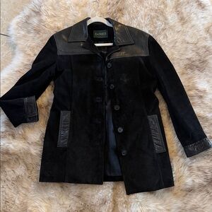 DANIER Canada Tailored Beautiful WOMEN’S NATURAL LEATHER Blazer Jacket BLACK S p